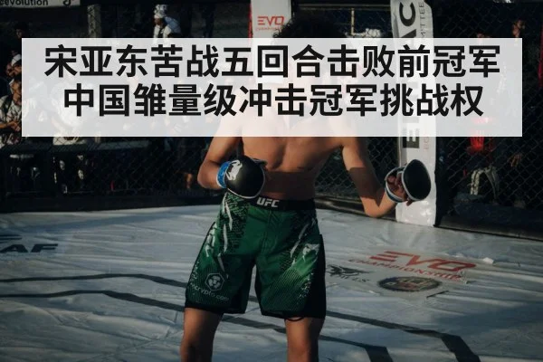 宋亚东苦战五回合击败前冠军中国雏量级冲击冠军挑战权